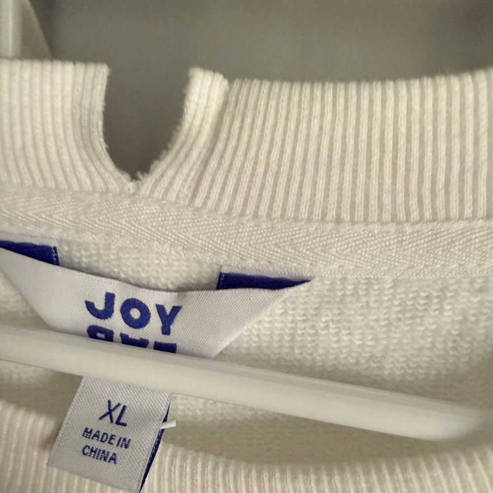 JoyLab Ribbed White Knit Top - Picture 3 of 5